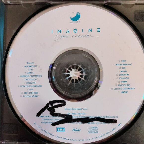 Imagine John Lennon Soundtrack Stage Pop Rock CD - Picture 3 of 5